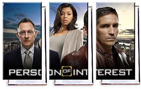 Unified Distribution Person of Interest - Dreiteiler (120x80 cm) Kunstdruck auf Leinwand • erstklassige Druckqualität • Dekoration • Wandbild