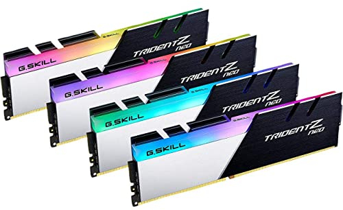 G.SKILL Trident Z Neo Series (XMP) DDR4 RAM 128GB (4x32GB) 3600MT/s CL18-22-22-42 1.35V Intel AMD Desktop Computer Memory UDIMM (F4-3600C18Q-128GTZN)