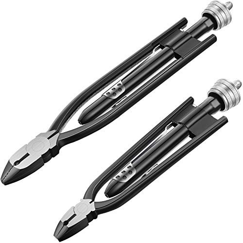 Mudder 2 Stück Flugzeugsicherheits-Draht-Drehzangen, Werkzeuge, Draht-Drehzange, 22,9 cm, 15,2 cm, für Flugzeug-Autoindustrie (schwarz)