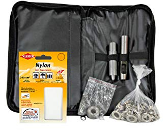 Stabilezelte Profi Reparatur Set für PE- und Polyester Planen inkl. Ersatzösen und Öseneinschlagstempel