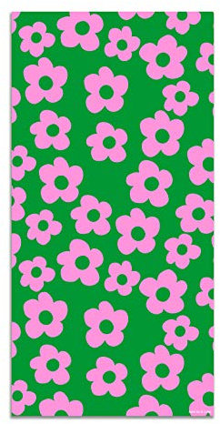 Panorama Agatha Ruiz de la Prada Tappeto Vinile Cucina Sala - Varie Dimensioni - (Stampato Básico Fiori Lilla e Verdi 40x80cm)