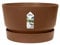 elho Greenville Schale 33 - Blumentopf für Außen - 100% recyceltem Plastik - Ø 32.5 x H 19.4 cm - Braun/Ingwer Braun