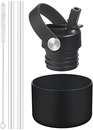 Straw Lid for Hydro Flask Standard Mouth, Lid with Straws Fits Standard Mouth Hydroflask, Sport Cap Water Bottle Accessories Top Replacement Straw Lid