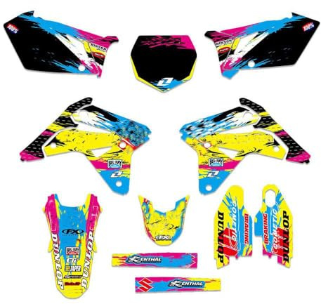 ENARUI Dekor Aufkleber Decals für Suzuki RMZ 450 RMZ450 2007 | Kostenlose individuelle Anpassung