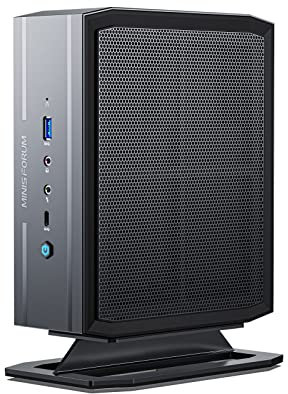 MINISFORUM NAD9 Mini PC 32 Go RAM 512 Go SSD avec Intel Core i9-12900H, 14 C/20 T, 2 Ports HDMI et 2 Ports USB C (4K 60 Hz), 1 x USB Type-C, 5 x USB Type A, 2.5 G Réseau Local RJ45