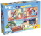 Lisciani - Puzzle BLUEY - 4 Puzzles mit je 48 Teilen - Kreativspiel - Mehrere Charaktere - Doppelseitig - 2 in 1 - Puzzeln und Ausmalen - 35 x 25 cm - Für Kinder ab 4 Jahren