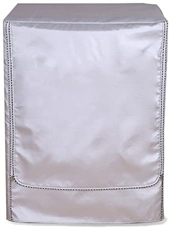 Copertura della lavatrice, Antipolvere Antipolvere Caricatore Anteriore Lavatrice Asciugatrice Custodia Protettiva Impermeabile, Silver Edge Zipper, L