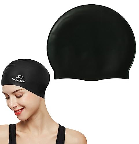 WeddHuis Lycra Gorra de Baño Gorra de natación Anti-Tear Cómodo Sin Deslizamiento para Los Hombres Mujer Largo Cabello Corto Adulto Muchachos Chicas