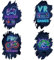 AINIUNIU 4 Stück 3D Gamer Wandaufkleber, Videospiel Wandtattoo Gamer, Gaming Wandtattoo Kinderzimmer Jungen, Wandtattoo Teenager, Videospiel Wandstikcer für Schlafzimmer Deko