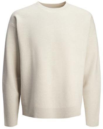 JACK & JONES Male Strickpullover Einfarbig Strickpullover