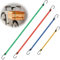 4PCS Expander Hochbelastbar Extra Stark mit Haken, Spanngummi, Expander mit Haken, Gepäckspanner, Spanngurte, Ladungssicherung für Unterschiedliche GepäCkarten, In 4 Längen (40cm 60cm 80cm 100cm)