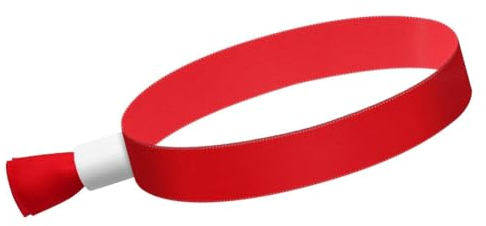 RIYAN 100 Stück Stoff-Armbänder für Veranstaltungen, für Konzerte, farbige Armbänder