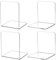Otauoaea Lot de 4 Serre Livres en Acrylique Transparent, Cale Livre Serre Livre Original Serre-Livres pour Chambre à Coucher, bibliothèque, Bureau, école et Bureau