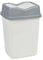 URBNLIVING 10L/20L/30L/50L Plastic Waste Management Recycling Bin Trash Can Dustbin with Butterfly Lid for Office, Kitchen and Bathroom (5L Grey/White)