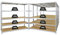 PROREGAL Mega Deal 5er-Set Schwerlastregal Giant Elephant 180x180x60cm mit 5 Ebenen Fachlast 200kg Verzinkt, Kellerregal, Steckregal, Garagenregal, Lagerregal