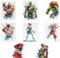 Ouroboros Art & Design Street Fighter Poster – SF Anime-Poster – Wandkunst für Spielzimmer – Set von 8 – 20,3 x 25,4 cm – 300 g/m² Papier – ungerahmt