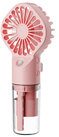 Ventilador de mano portátil de bajo ruido, ventilador de refrigeración silencioso, ventilador de bolsillo para interiores y exteriores, ventilador portátil de pulverización de agua, ventilador de mano
