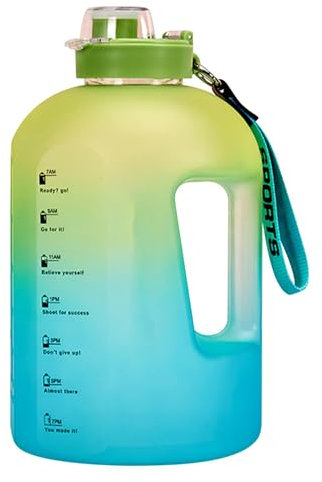Gourde 2200ml Motivation Bouteille 2l Gourde 2l Avec Paille Et Marqueur De Temps Bouteille D'eau Motivantes Grande Gourde Sport Pour Le Gym Bureau L'école Fitness