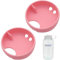 LUTQ 2-Pack Silicone Splashguard for Nalgene, Splashguard Wide Mouth for Nalgene Splash Guard 32 oz Wide Mouth Water Bottle Accessories - Sakura Pink, for Wide-Necked Bottles with 53 mm Opening