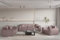 Fun Möbel Sofaset Designersofa CELES Premium 3-2-1 in Stoff Scala (Lavendel)