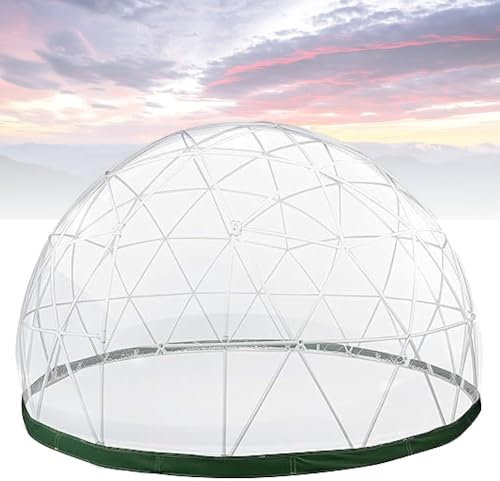 QUTBAG Garden Dome Gazebo Bubble Tent Cover, 3.6m Waterproof Transparent Camping Tent TPU Cover, No Frame, Outdoor Dining Patio Backyard Stargazing