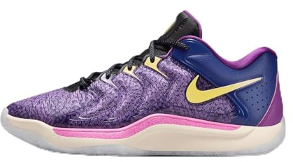 Nike Herren KD 17 Basketballschuhe, Deep Royal Blue/Black/Laser Fuchsia, 43 EU