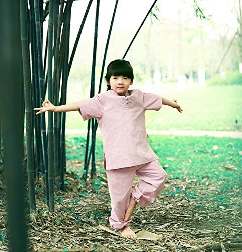 SUNMME Kinder-Tai-Chi-Uniform, Zen-Meditation, kurzärmelige chinesische traditionelle chinesische Uniformen