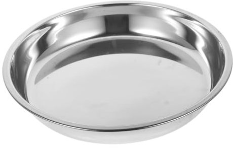 PRETYZOOM Práctico Plato de Fruta de Acero Inoxidable Platos Grandes para La Cena Plato para Servir Pasta