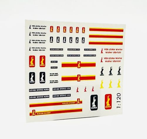Waterslide Decal Minol VEB Werke Leuna DDR Set Scale 1:120 Spur H0 N Z TT LKW & Zug Modellbahn Eisenbahn Container Ostalgie Auto Oldtimer Abziehbilder