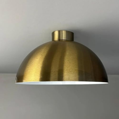 bamyum Androa Deckenlampe Kupferfarbe, Küchenlampe Ø30 cm, Vintage, Wohnzimmer, Retro