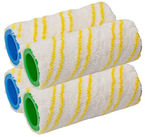 LOHILL Rouleau de rechange pour aspirateur à micro-filaire Kärcher FC 8 FC8 Smart Cordle, lot de 4 pièces