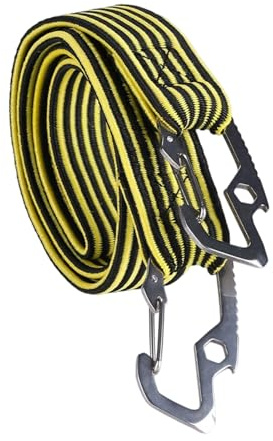 Tendeurs élastiques avec crochet pour bagages - Sangle élastique antidérapante - Corde élastique plate pour vélos