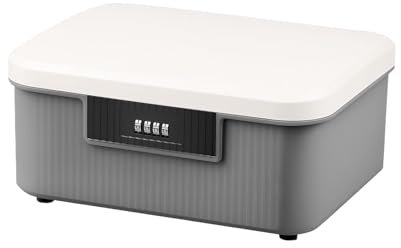 Small Lock Box For Medication Safe | 2L Medicine Lockable Storage Box With Code For Kitt | Phone Lock Food Boxes With Locking Lid For Home Fridge Freezer | Office Personal