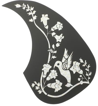 BESPORTBLE Gitarren Schlagbrett Selbstklebender Schlagschutz für 40-41 Zoll Akustik und Folk Gitarren Dekoratives Pickguard mit Wassertröpfchen Muster Kratzfest und Einfach Montierbar