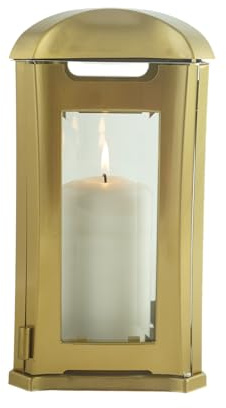 designgrab Grablampe Venezia aus Edelstahl, Gold/Bronze, 13x13x24cm