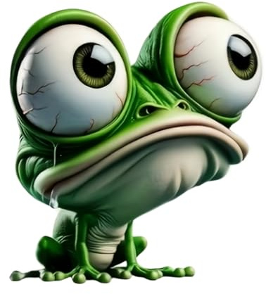 Lustiger Frosch Autoaufkleber mit Großen Augen - 14cm Glänzende Fahrzeugaufkleber, Langlebige Stoßstangen-Aufkleber, Wasserdichte Vinyl Aufkleber, 2 Stück für Autos, SUVs, Motorräder, Helme, Laptops