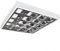 LED Rasterleuchte Empty 4x60cm T8 Anbau Bürolampe Aluraster