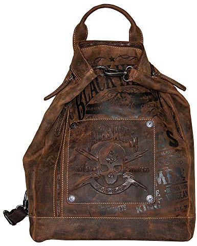 JACK'S INN 54 Tasche - Rob Roy Rucksack Multitalent auch als Schultertasche verwendbar Farbe dunkelbraun