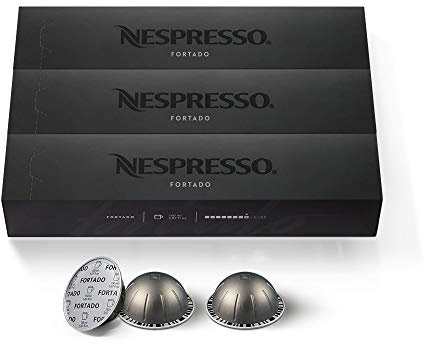 Capsules VertuoLine, Fortado Gran Lungo Americano, Dark Roast Espresso Coffee, 30 Count Coffee Pods, Brews 5.0 Ounce