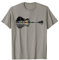 Gitarre Natur See Schatten Design Gitarrist Geschenk Design T-Shirt