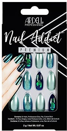 Nail Addict Green Glitter Chrome 1 U