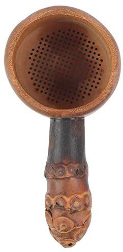Coladores de Té Filtro de Té de Bambú Natural Gadget de Cocina Filtro de Té de Bambú Filtro de Filtro Infusor para la Ceremonia del Té Chino Kung Fu Herramienta de Té(Raíz de bambú)