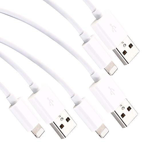 3 câbles Lightning vesr USB - Certifiés MFi - Blanc - 50 cm [Callstel]
