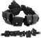 BAIGIO Tactical Utility Belt with Holster System Multifunctional Waist Pack Heavy Duty Security Guard Equipment Molle Pouch Kit