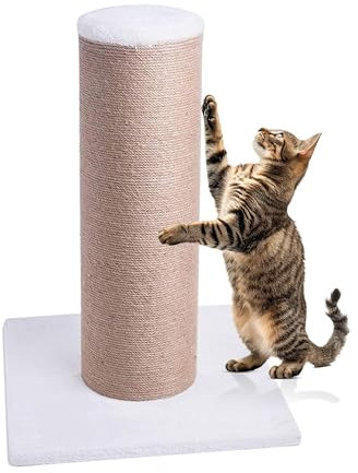 CA&T Ultimate Fat Boy Cat Scratching Mega Post | Scratching Post For Large Cats | Large Cat Scratching Post Available in (Beige)