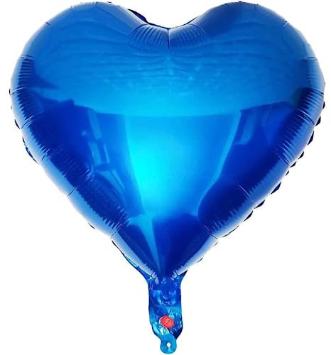 DIWULI Ballon Cœur XL Bleu - Forme Cœur Mariage