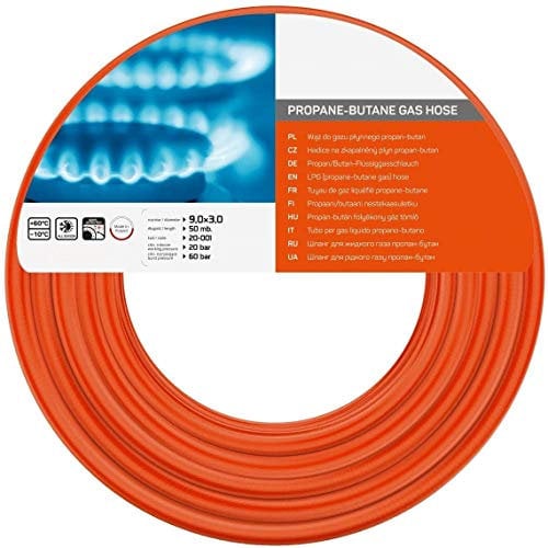 50 Metres Propane Butane Gas Hose Pipe LPG Camping Caravan BBQ Gas Bottle 9mm