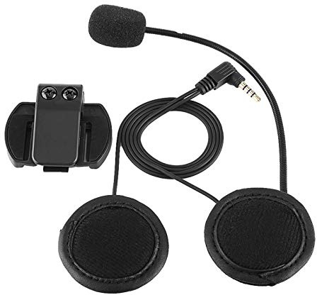 Auriculares para casco de motocicleta, accesorios Auriculares Bluetooth Micrófono ABS para intercomunicador de casco de motocicleta V4/V6