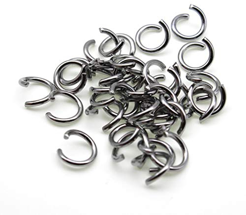 100Pcs 1,2X8Mm Metall Open Single Loops Jump Rings & Split Ring Connector Für Schlüsselanhänger DIY Herstellung
