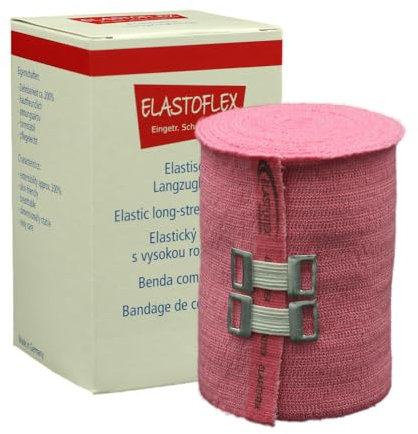 ELASTOFLEX Langzugbinde 10 cm x 7 m Pink (gedehnt 200%) - 1 Stück